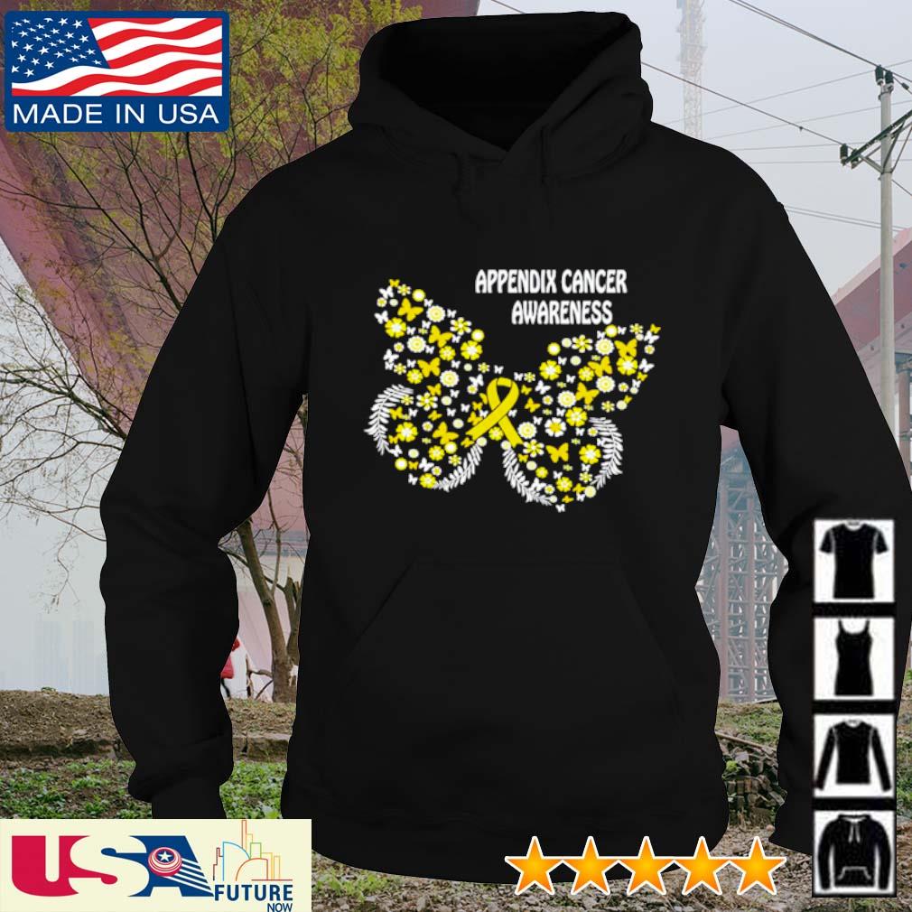 Appendix cancer awareness Butterfly s hoodie