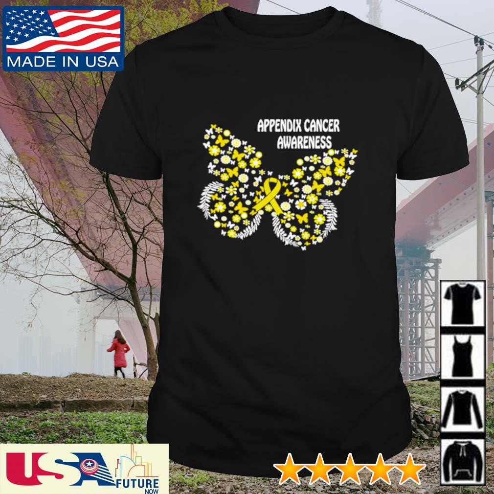 Appendix cancer awareness Butterfly shirt