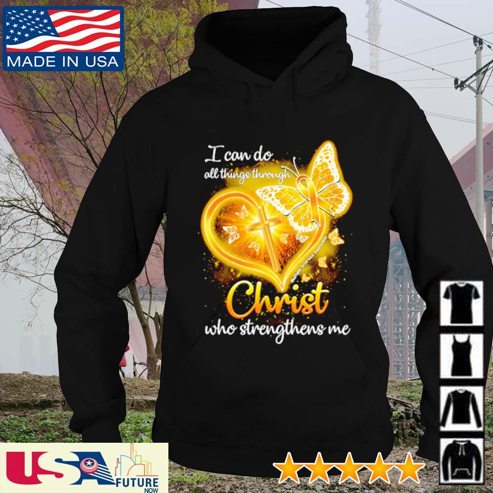 Butterfly I can do all things through Christ who strengthens me s hoodie