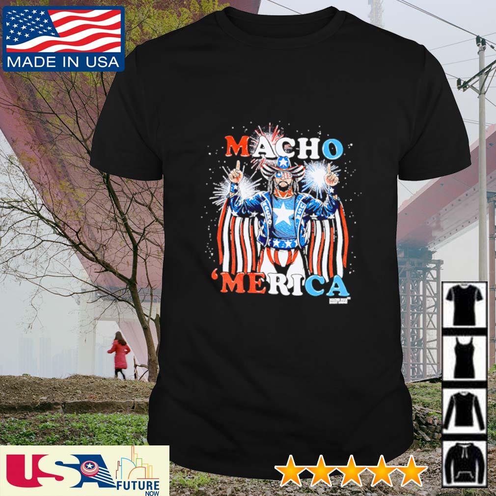 macho man american flag shirt