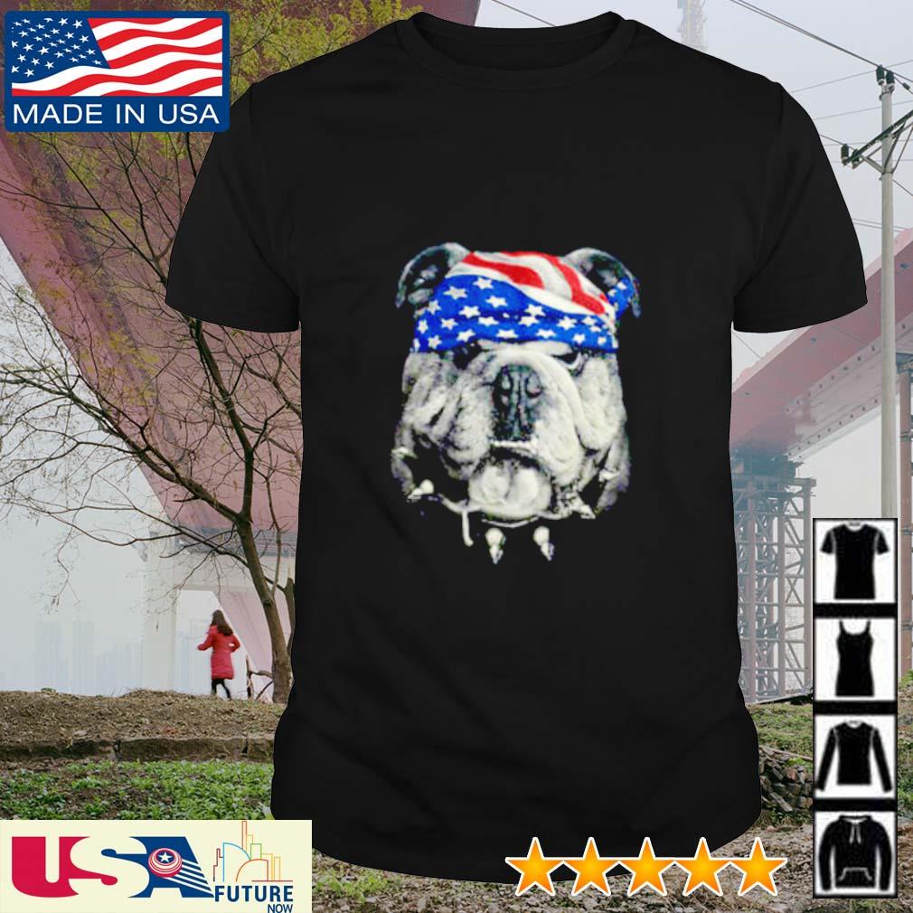 Bulldog America Flag shirt