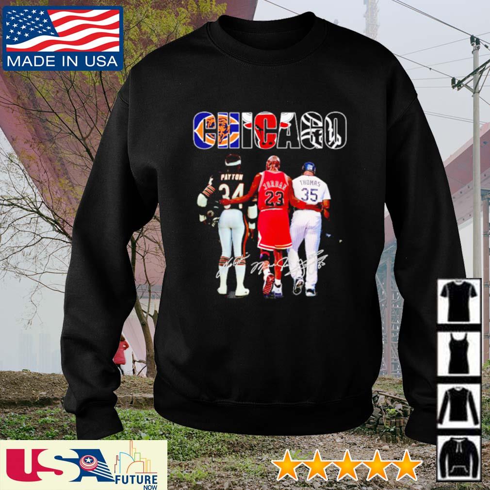 Chicago Bear Payton Bulls Jordan And White Sox Thomas T Shirt