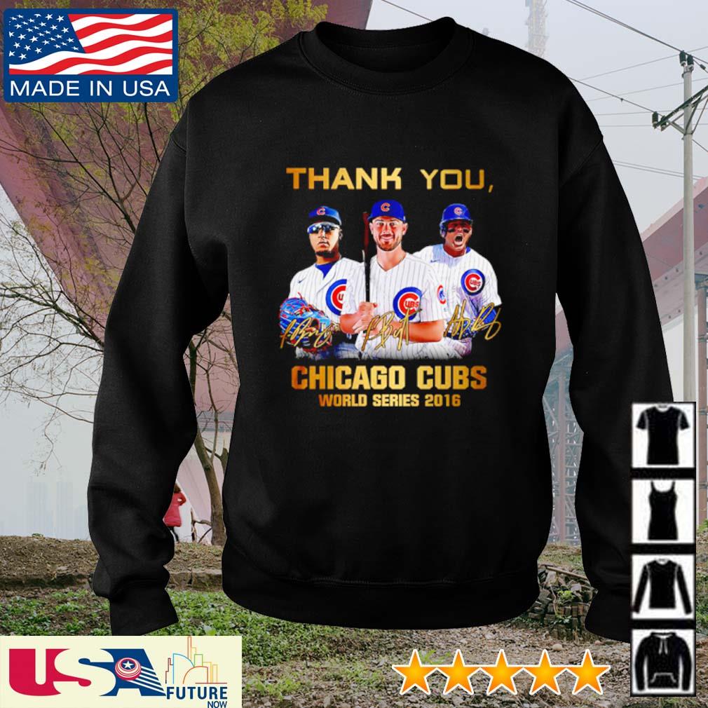 Thank You Chicago Cubs World Series 2016 Signatures Shirt, hoodie, sweater,  long sleeve and tank top