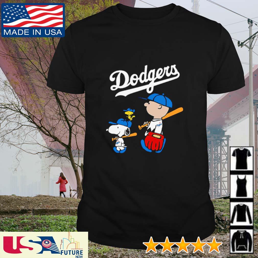 Peanuts Charlie Brown And Snoopy Playing Baseball Los Angeles Dodgers shirt, sweater, hoodie, sweater, long sleeve and tank top