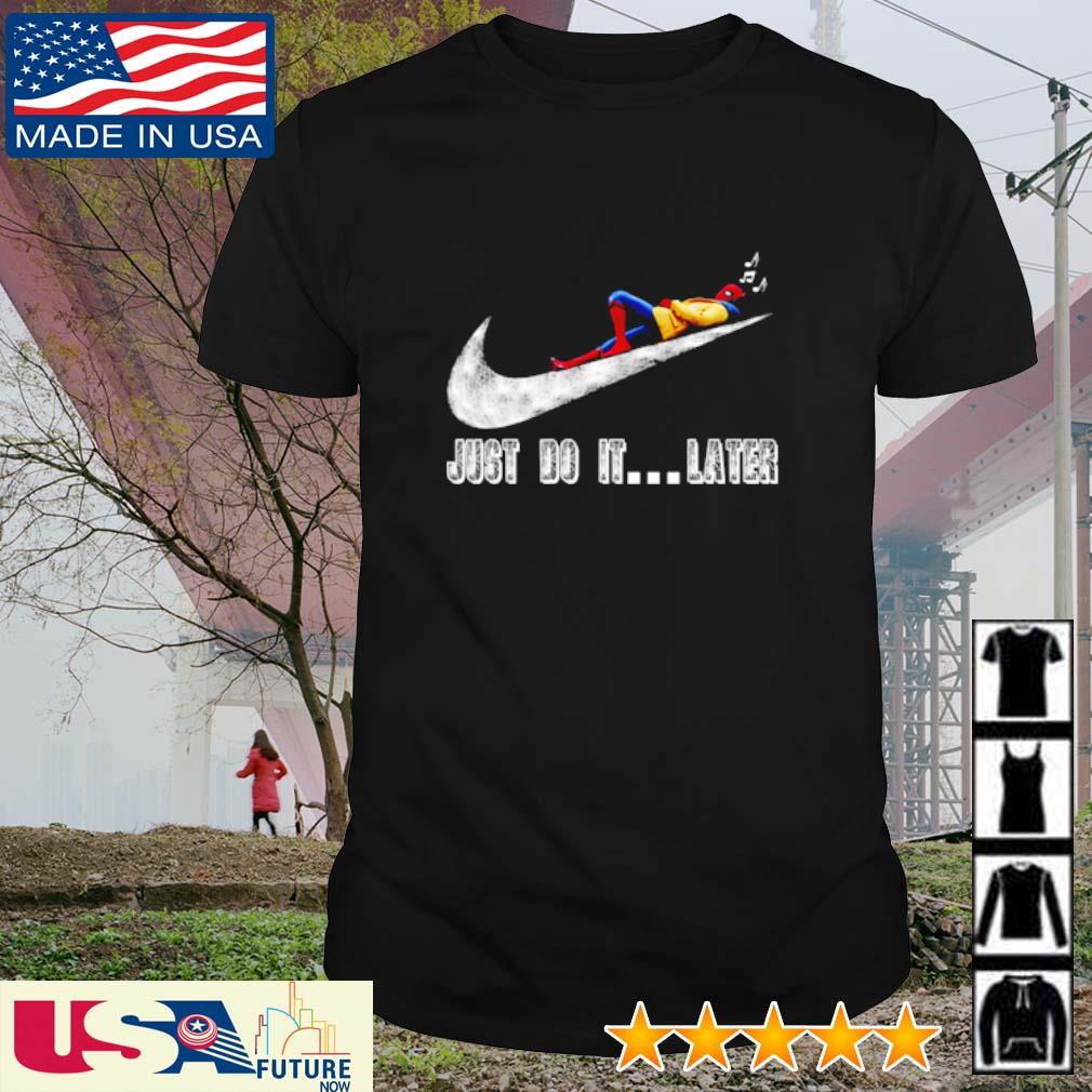 Spider-man just do it Nike shirt, hoodie, long sleeve and tank top
