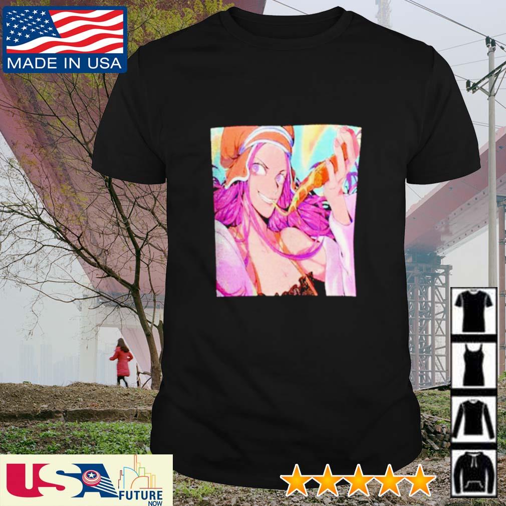 Official anime Bonney Drying One Piece shirt