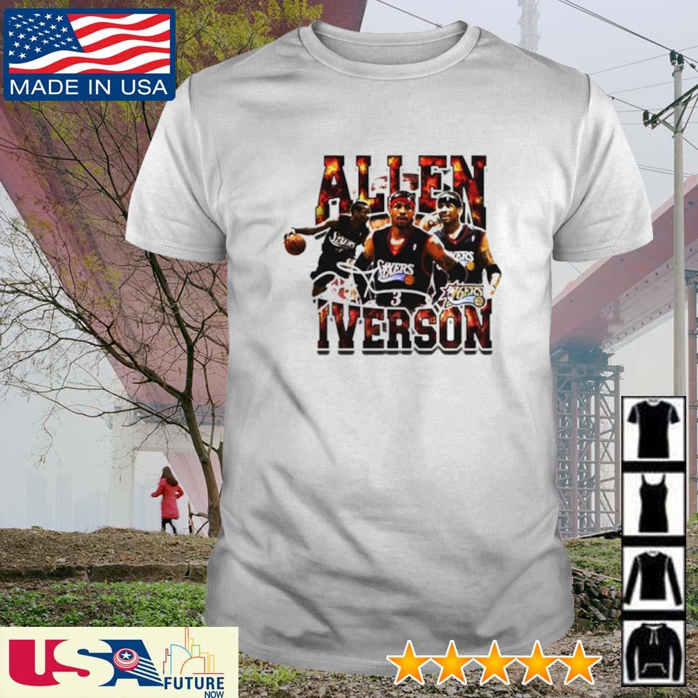 Original signature Allen Iverson basketball shirt