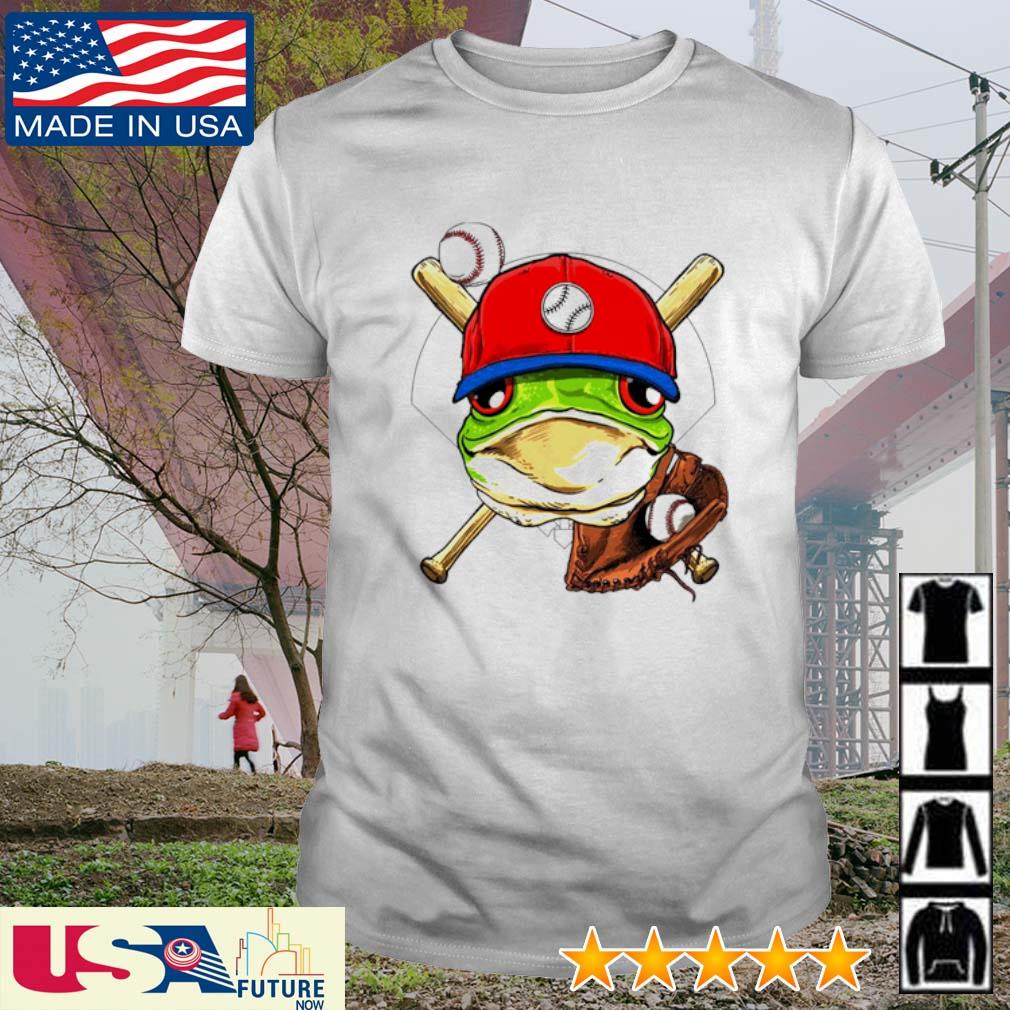 Premium frog baseball Frog lovers baseball player shirt