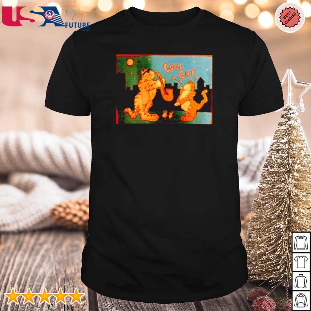 Awesome garfield Meh cool cat shirt