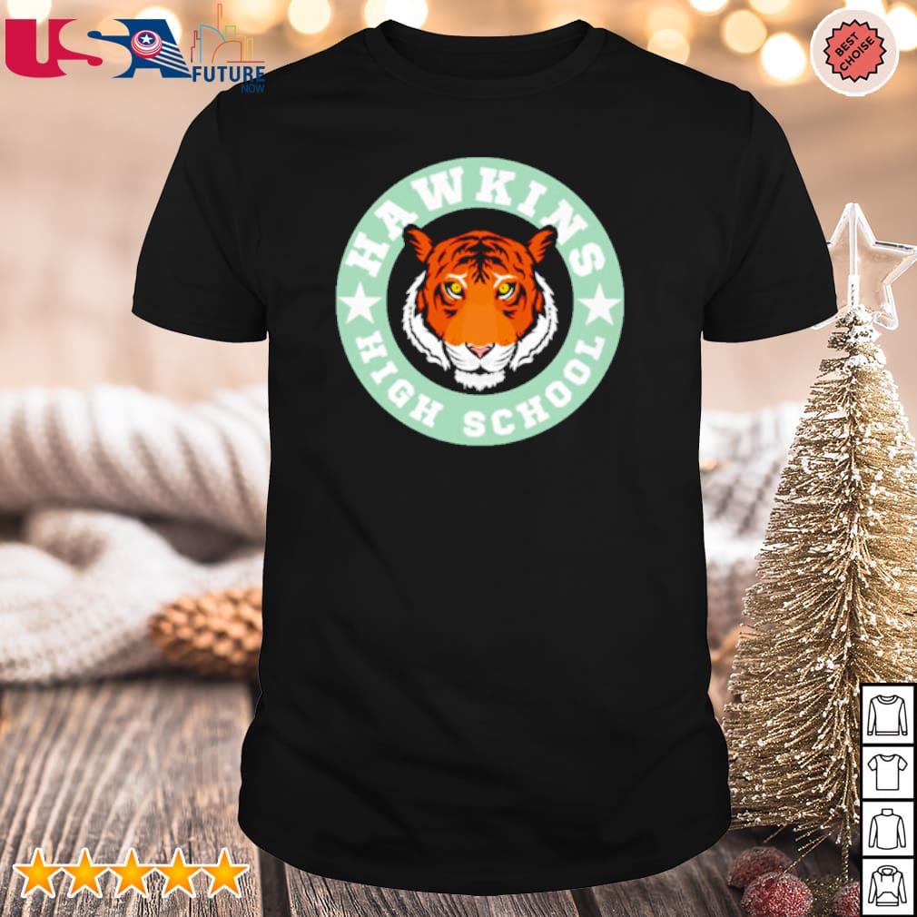 Hawkins high school logo tiger shirt, hoodie, sweater, long sleeve