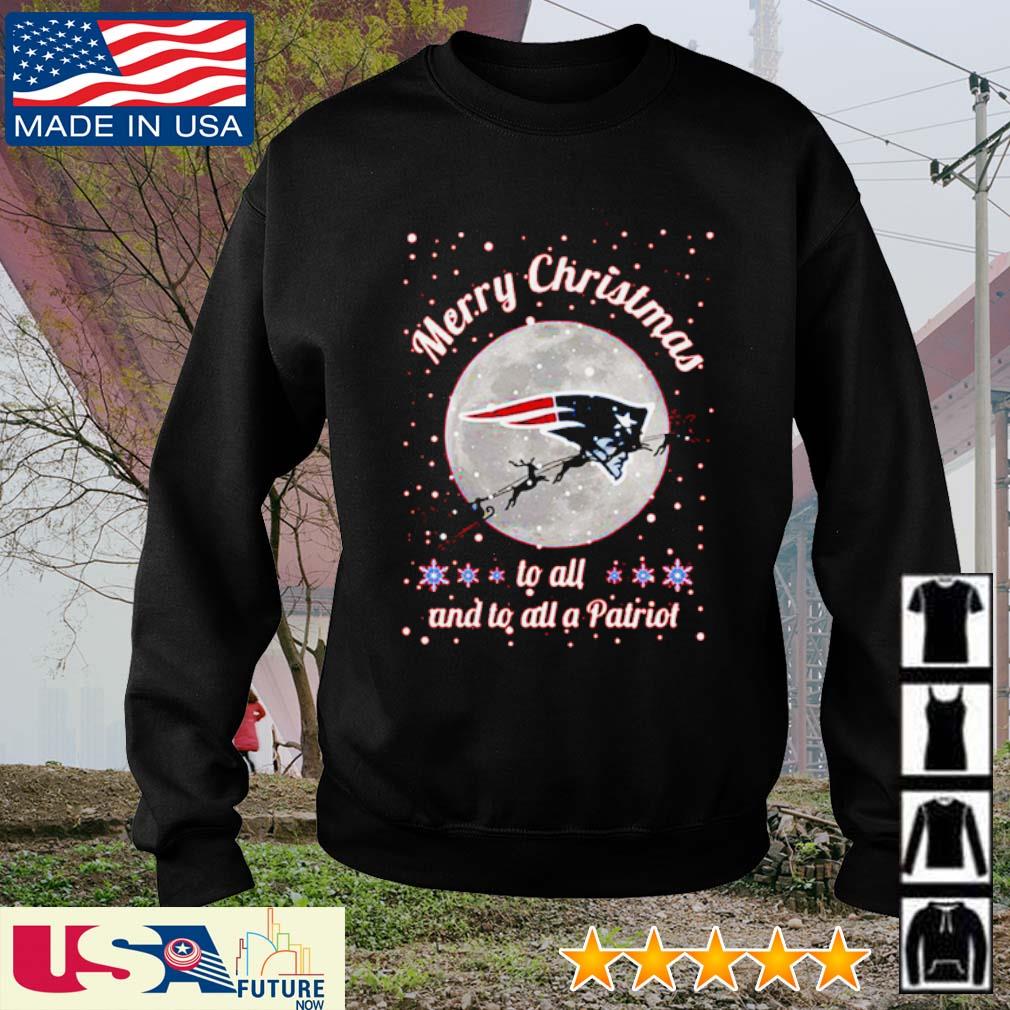 New England Patriots Merry Christmas to all and to all a Patriot shirt