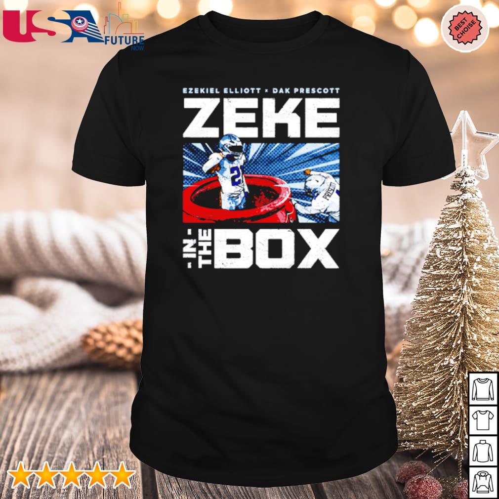 Ezekiel elliott & dak prescott zeke in the box shirt, hoodie, sweater, long  sleeve and tank top