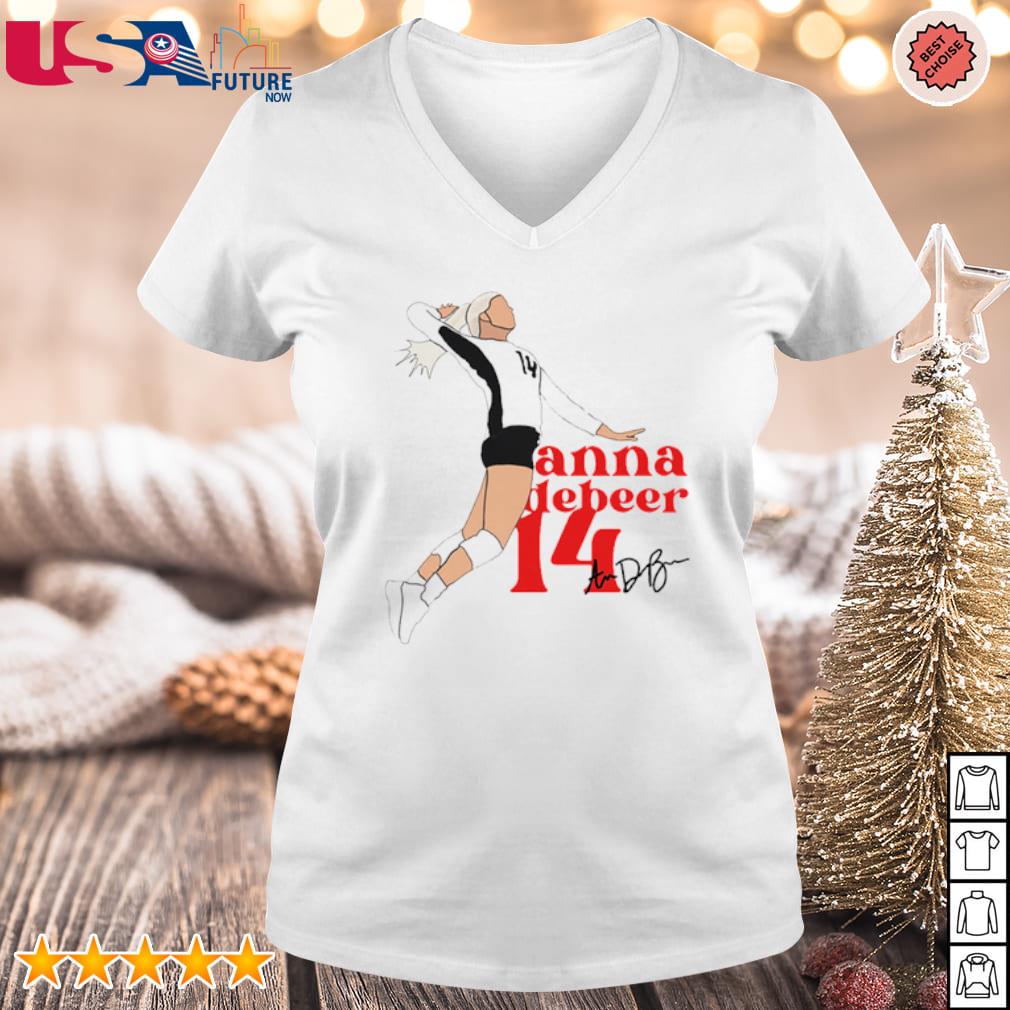 Official Louisville Cardinals Anna DeBeer Volleyball signature Tee