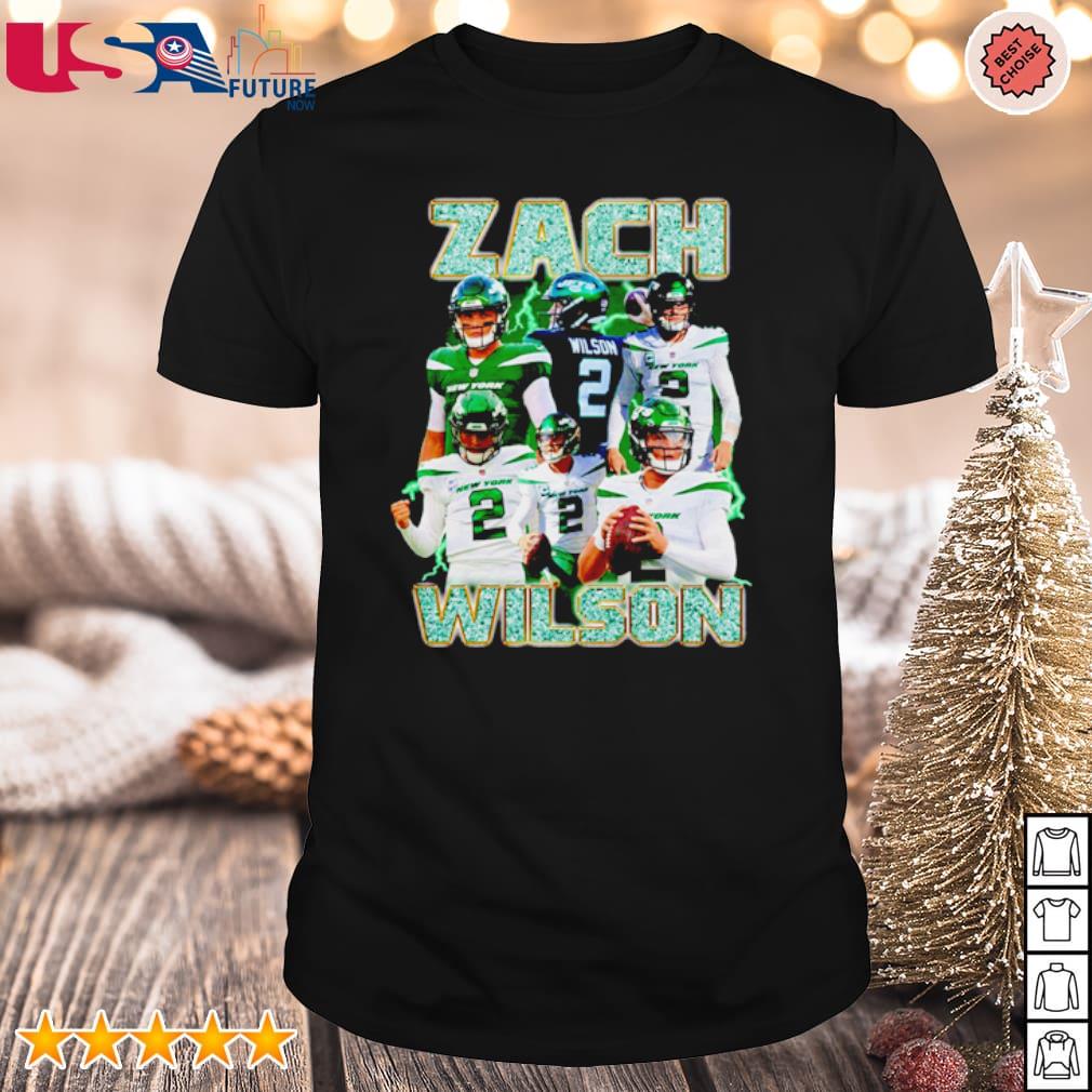 Shirts  Nwt Zach Wilson New York Jets White 1 Mens Large Stitched