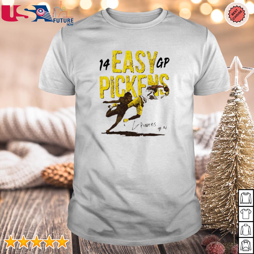 George Pickens Pittsburgh Easy Pickens 14 Gp Signature 2023 T-shirt,Sweater,  Hoodie, And Long Sleeved, Ladies, Tank Top