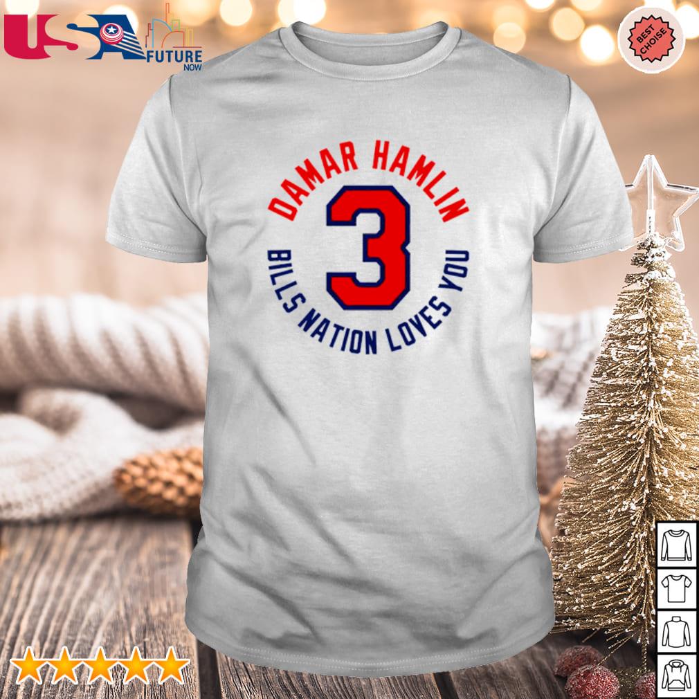 Love for 3 Damar Hamlin shirt, hoodie, sweater, long sleeve and tank top