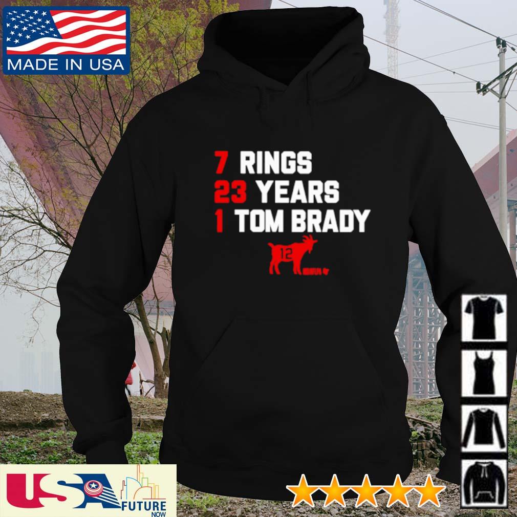 7 rings 23 years 1 Tom Brady shirt, hoodie, sweater, long sleeve and tank  top