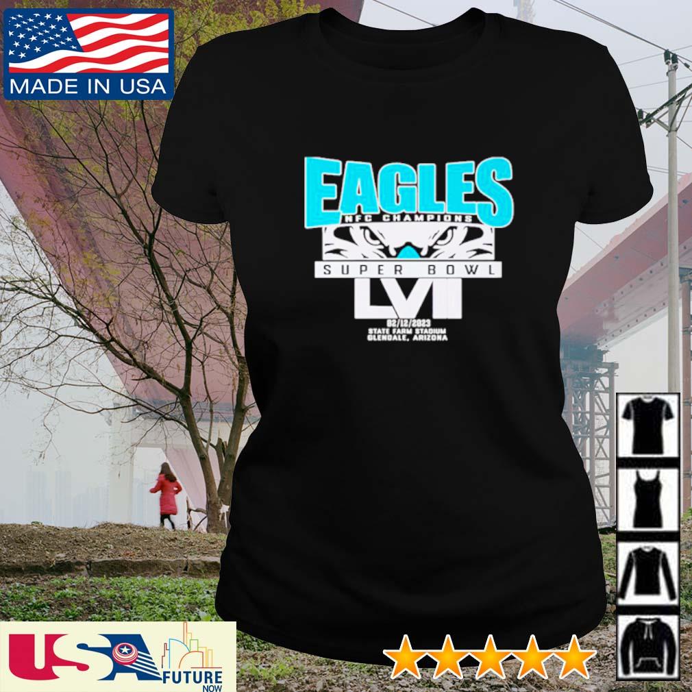 Philadelphia Eagles Lvii Super Bowl Nfc Champions Shirt Ladies T-shirt