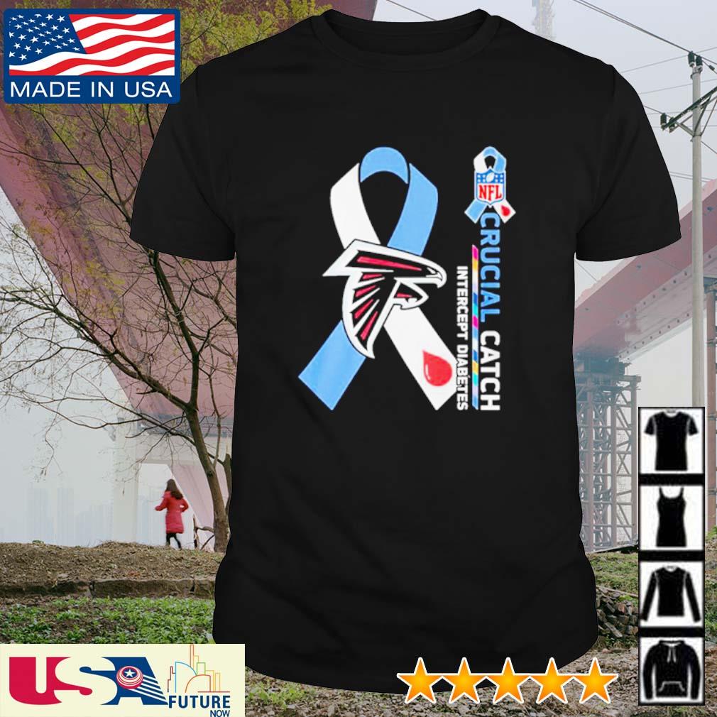 Nfl Atlanta Falcons Crucial Catch Intercept Diabetes Shirt Longsleeve  T-shirt