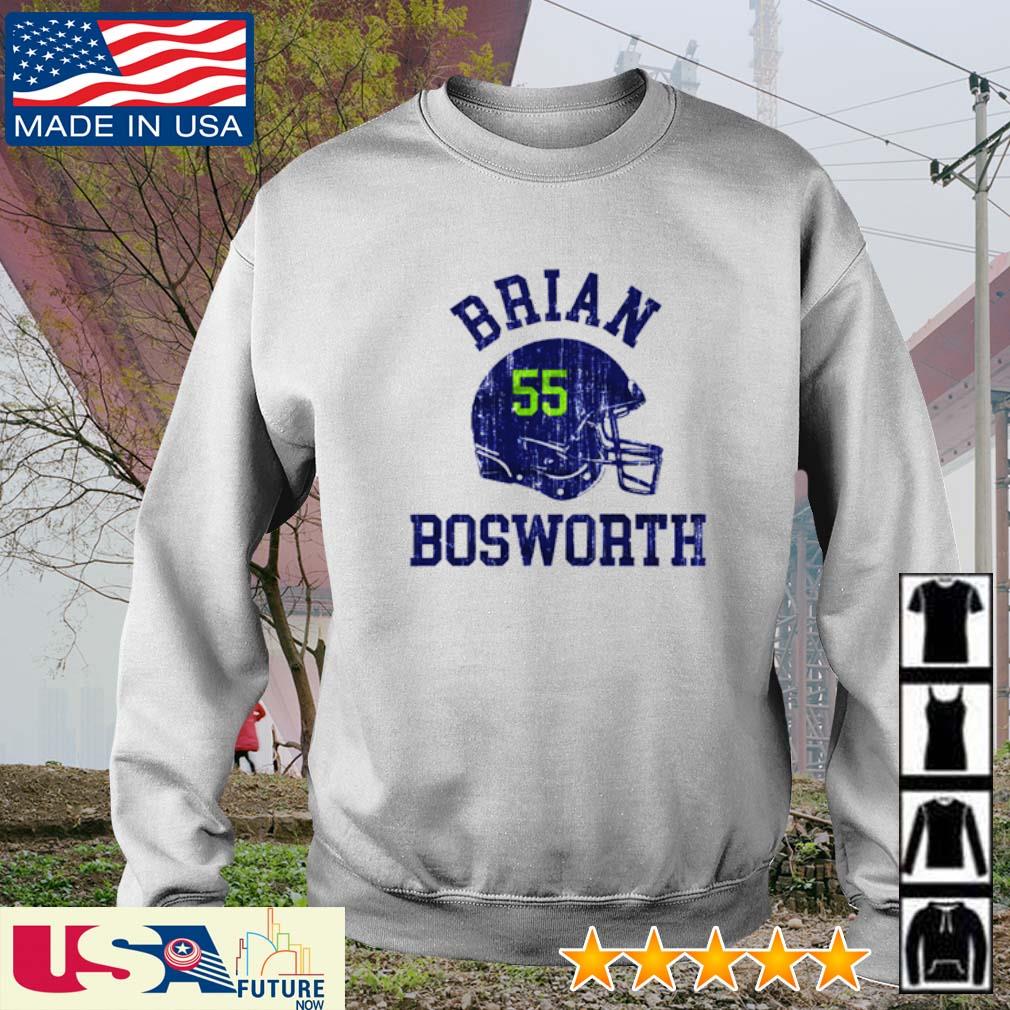 Seattle Seahawks Men's 500 Level Brian Bosworth Seattle Gray T-Shirt