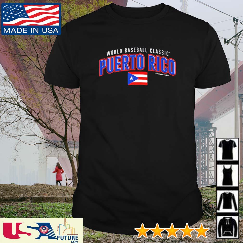 Awesome puerto Rico baseball legends Charcoal 2023 world baseball shirt