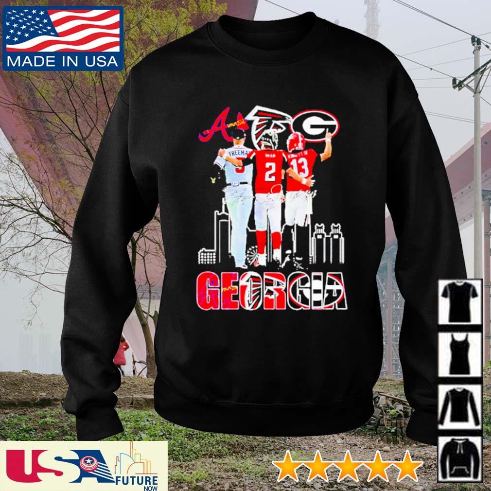 Georgia Freddie Freeman Matt Ryan And Stetson Bennett Iv Signatures 2023  Shirt - Freedomdesign