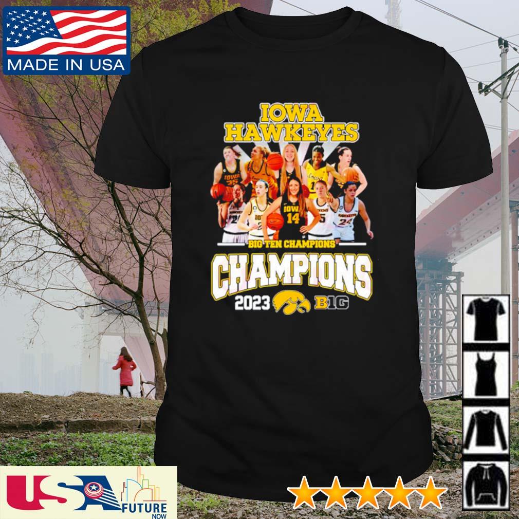 Best iowa Hawkeyes big ten champions 2023 basketball shirt