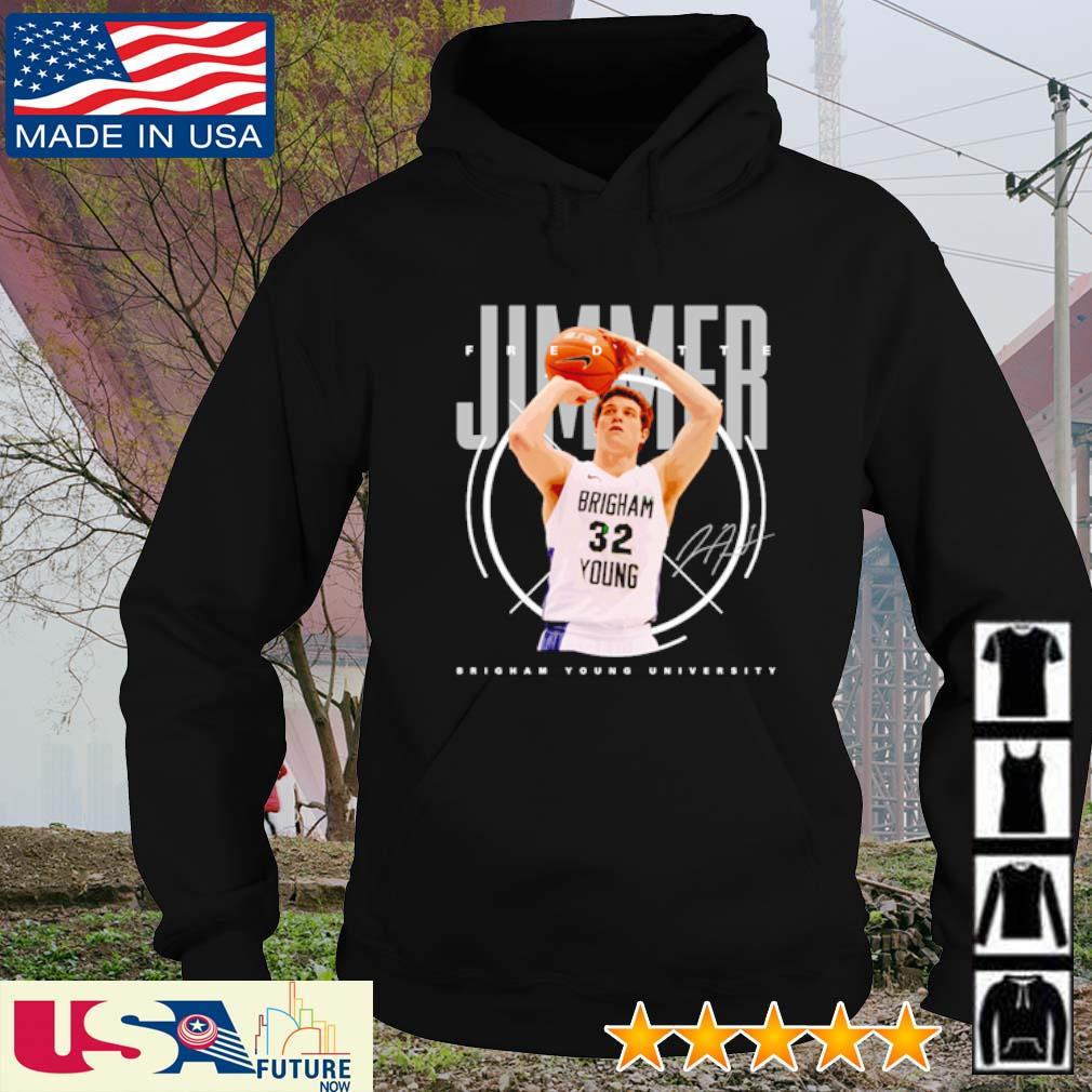Jimmer Fredette College Basketball Brigham Young University signature shirt,  hoodie, sweater, long sleeve and tank top