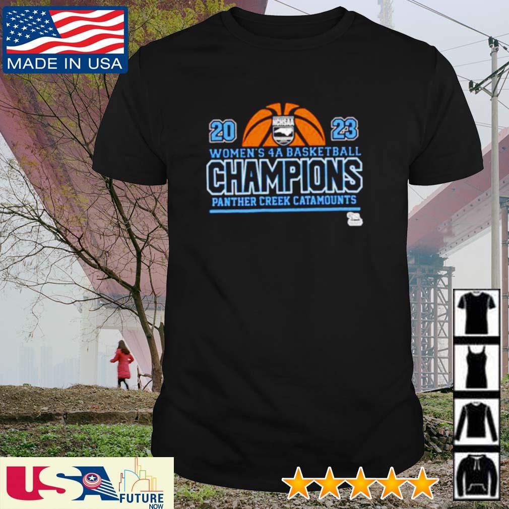 Original nCHSAA 2023 girl's 4A basketball champions Panther Creek Catamounts shirt