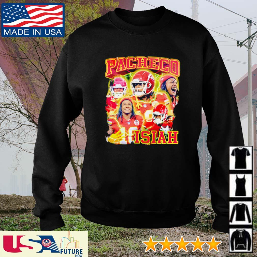 Isiah Pacheco caricature signature shirt, hoodie, sweater, long sleeve and  tank top