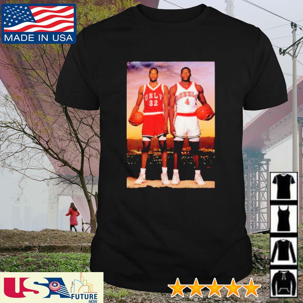 Top stacey Augmon and Larry Johnson basketball shirt