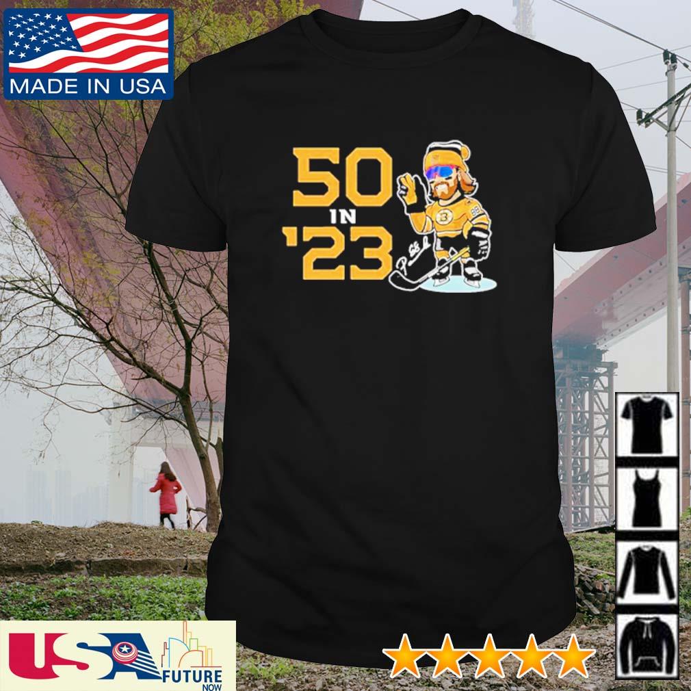 Best 50 in 23 Boston Bruins hockey shirt