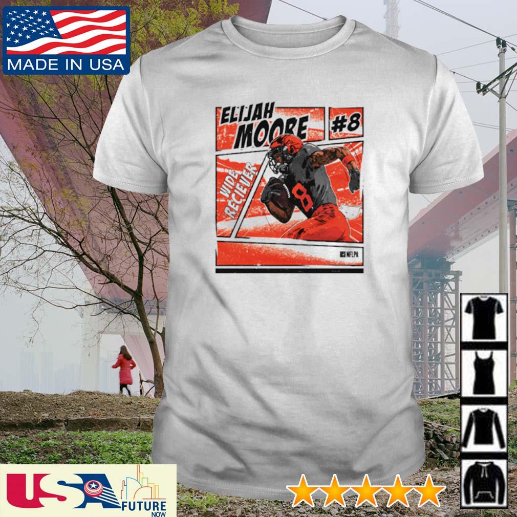 Elijah Moore Cleveland comic wide reciever shirt, hoodie, sweater