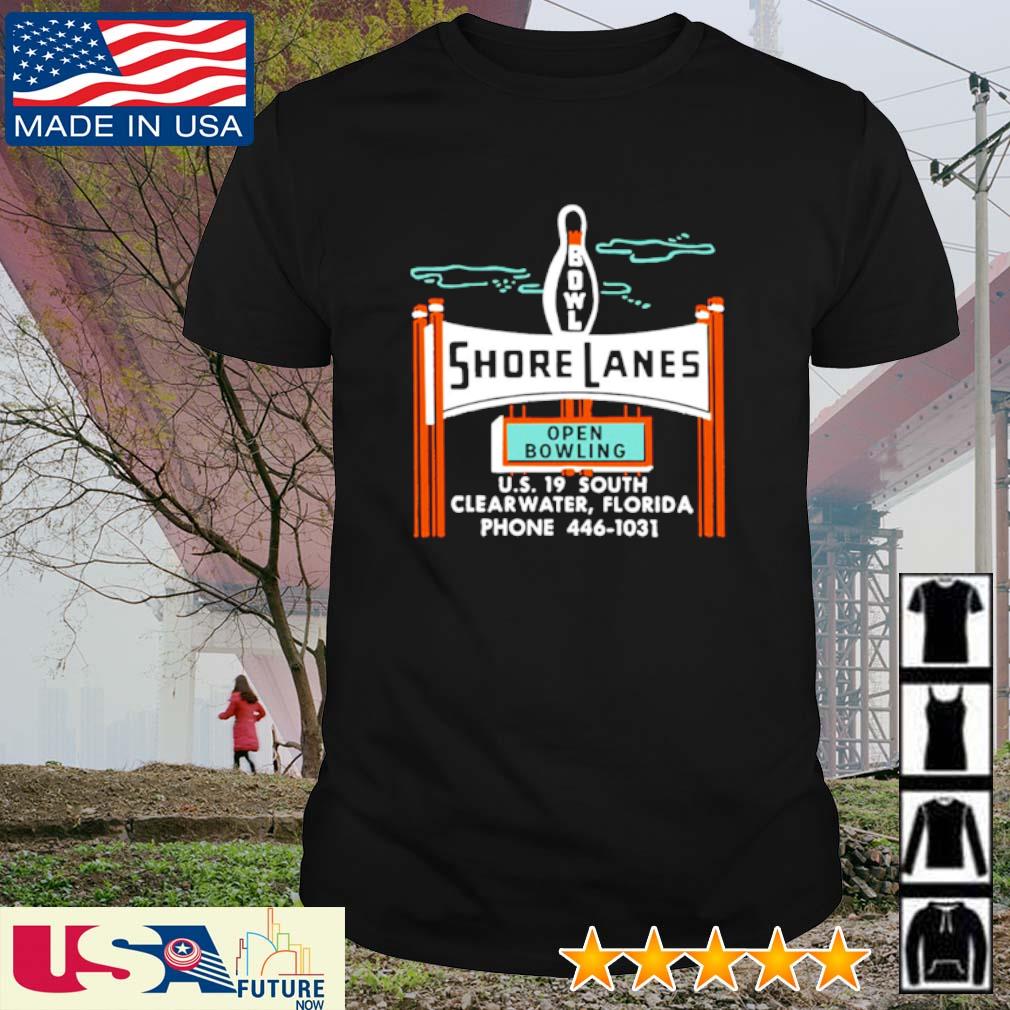 Nice shore Lanes Clearwater FL bowling Alley shirt