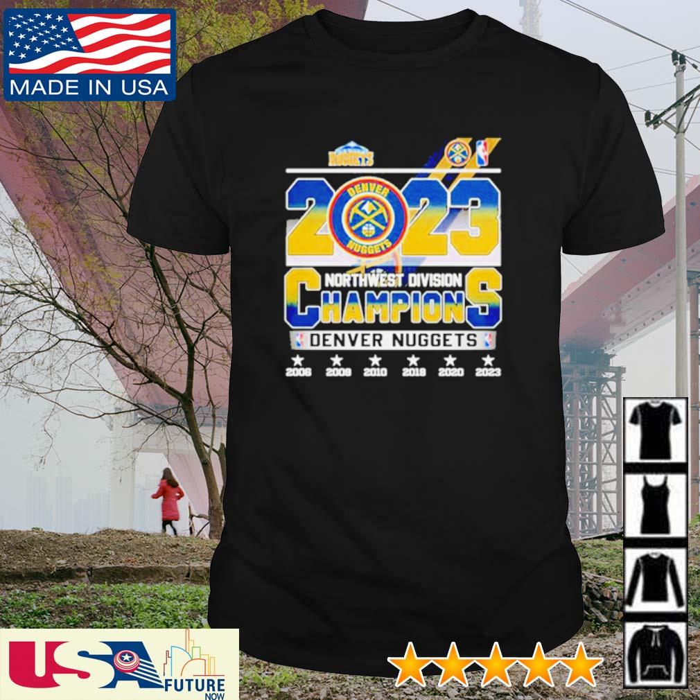 Official 2023 North West Division Champions Denver Nuggets basketball shirt