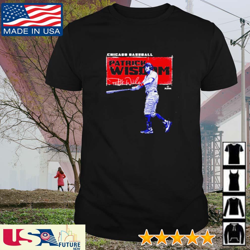 Patrick Wisdom Chicago Cubs Highlight signature shirt