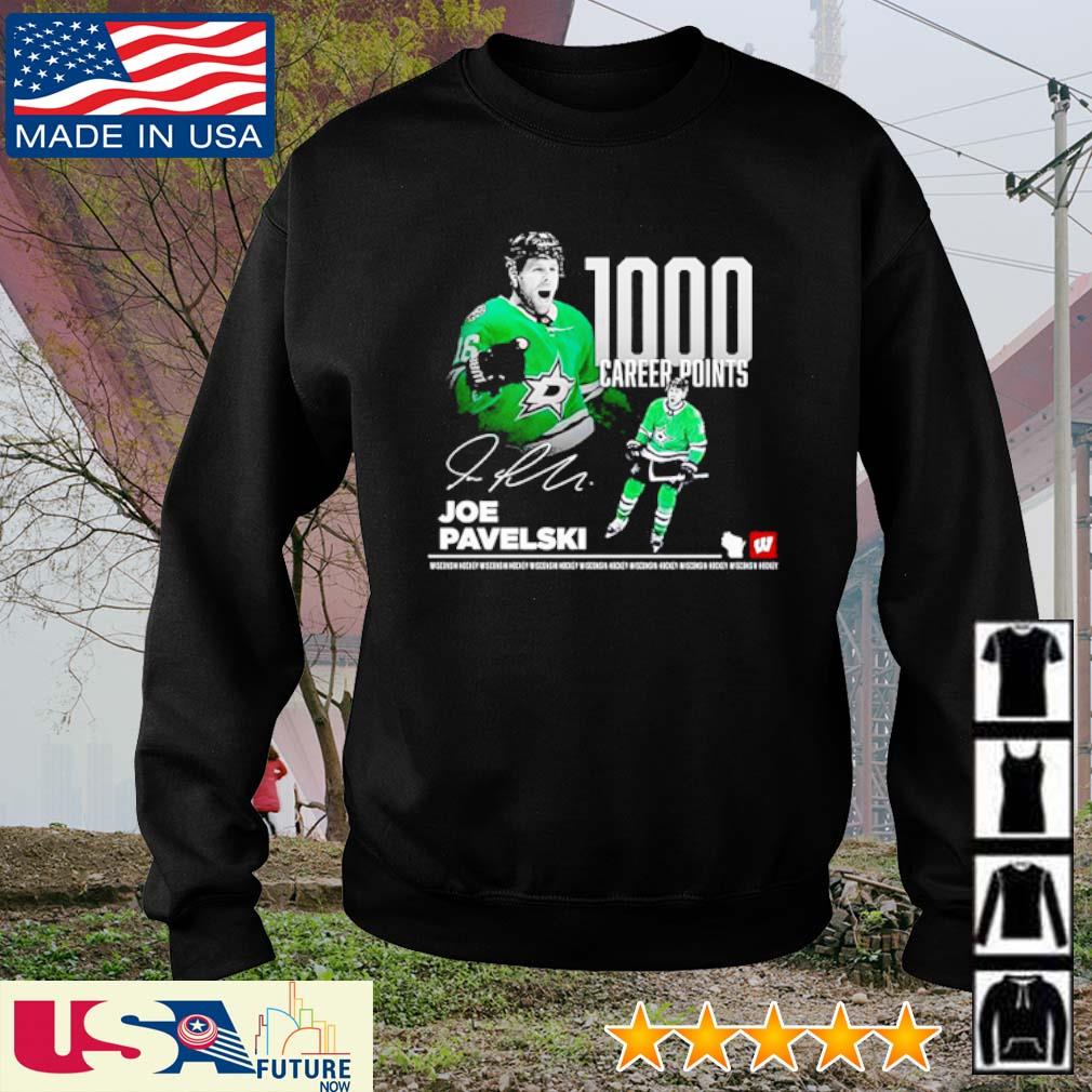 Joe pavelskI 1000 career points shirt, hoodie, sweater, long