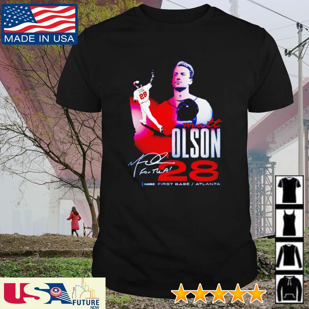 Nice matt Olson 28 first base Atlanta shirt