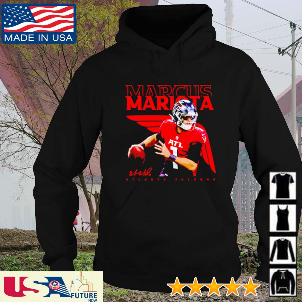 Marcus Mariota Atlanta Falcons Football player signature shirt, hoodie,  sweater, long sleeve and tank top