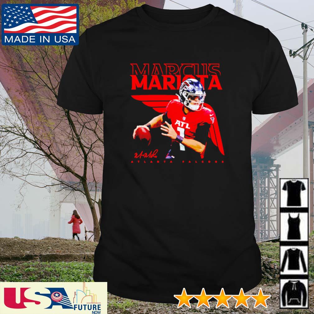 Marcus Mariota Atlanta Falcons Football player signature shirt, hoodie,  sweater, long sleeve and tank top