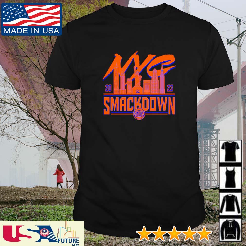 Sportiqe smackdown x new york knicks shirt, hoodie, sweater, long sleeve  and tank top