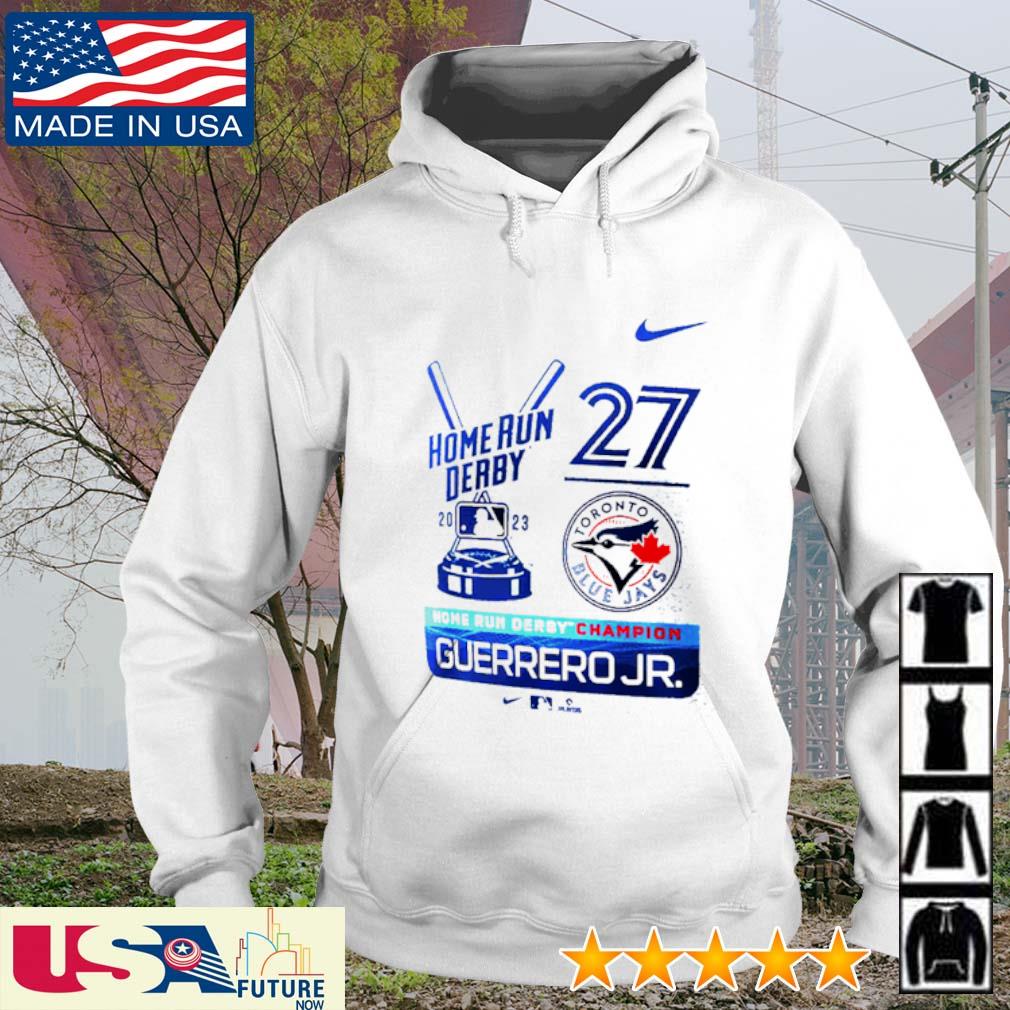 Vladimir guerrero jr. toronto blue jays nike 2023 home run derby champion  shirt, hoodie, sweater, long sleeve and tank top