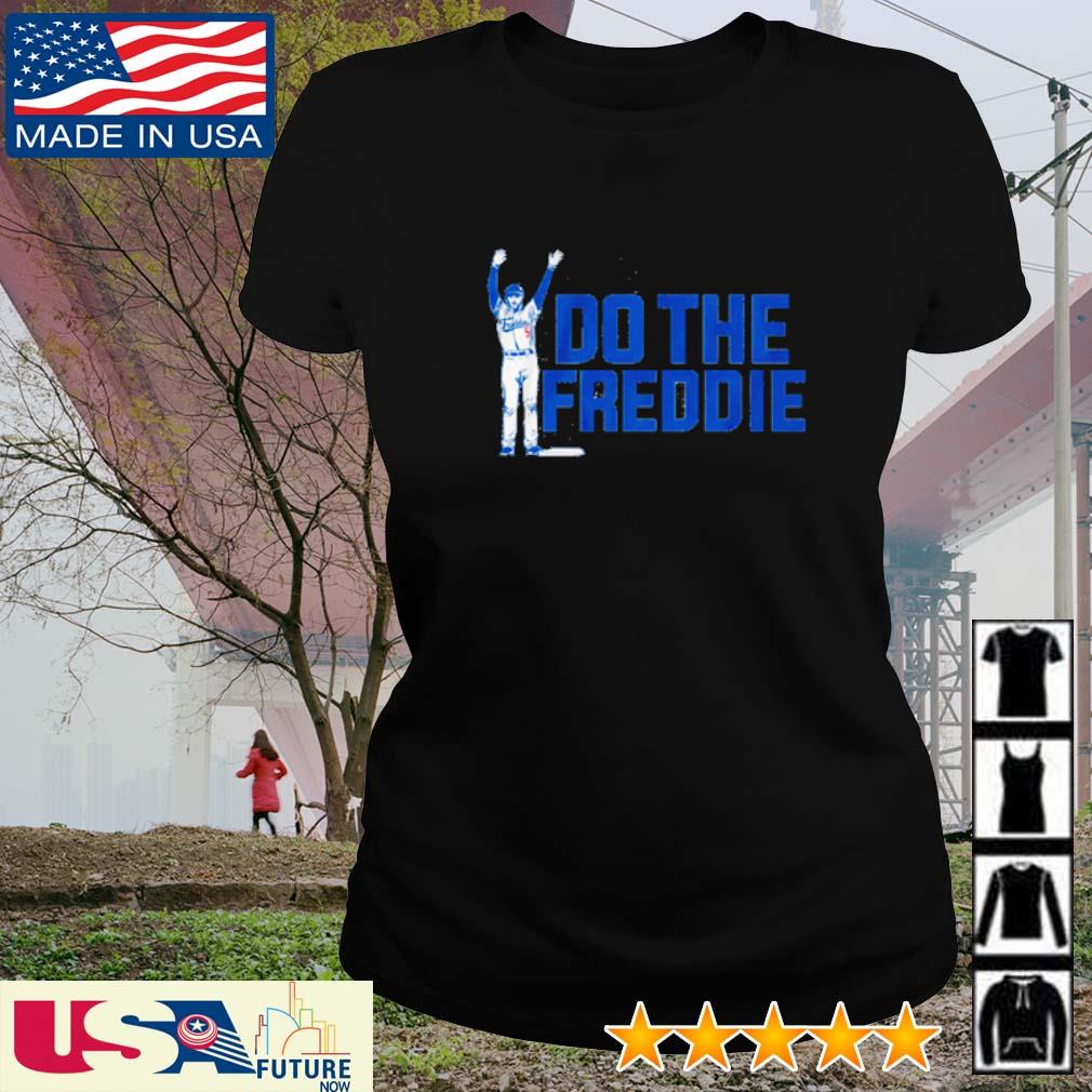 Freddie Freeman Men's Cotton T-Shirt - Royal Blue - Los Angeles | 500 Level Major League Baseball Players Association (MLBPA)