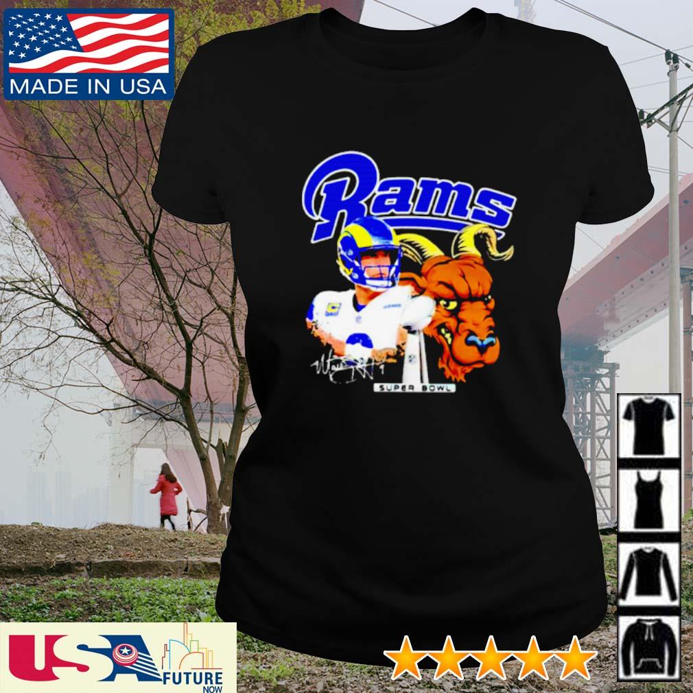 Rams John Wolford Goat Super Bowl T-Shirt - Anynee