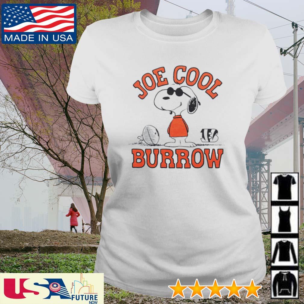 Original Peanuts X Bengals Joe Cool Burrow T-shirt,Sweater, Hoodie, And  Long Sleeved, Ladies, Tank Top