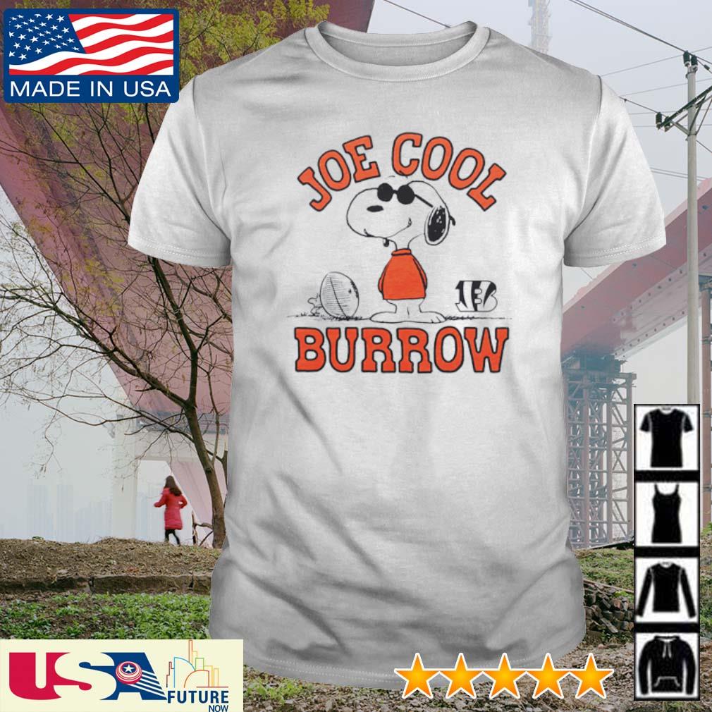 Peanuts X Bengals Joe Cool Burrow Shirt, hoodie, sweater, long