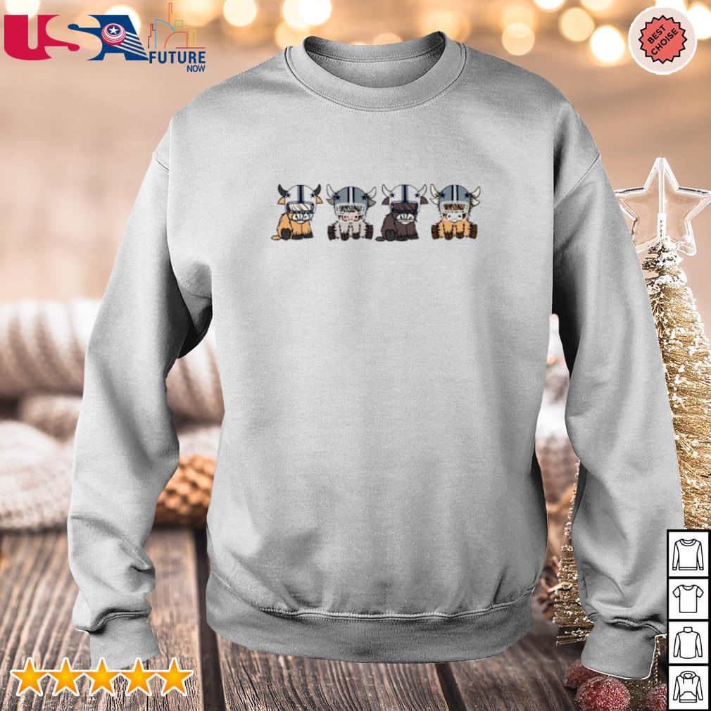 Dallas Highland Cow Football Christmas sweater