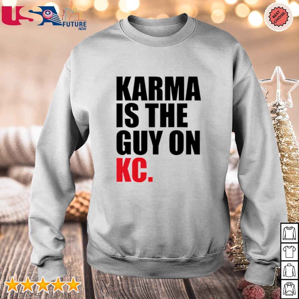 Karma is the guy on KC Kansas City Football shirt
