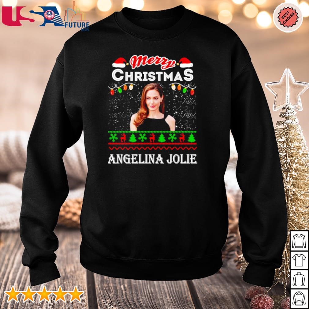 Merry Christmas Angelina Jolie sweater