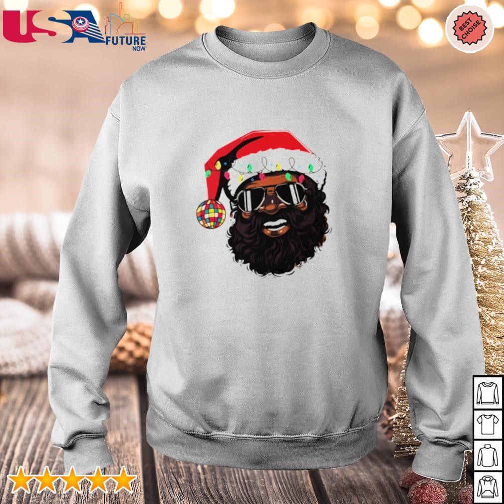 Santa Claus Black Christmas Party sweater